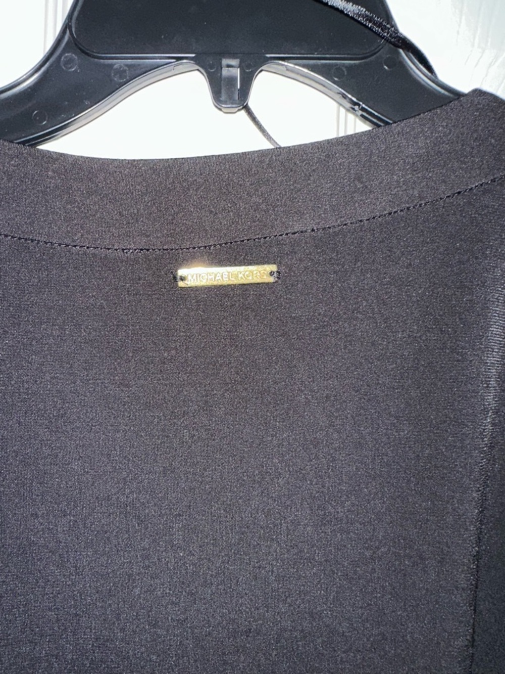 Michael Kors Black Long Sleeve Dress with Gold Hardware, Ties at Waist NWT SZ M - Picture 8 of 8